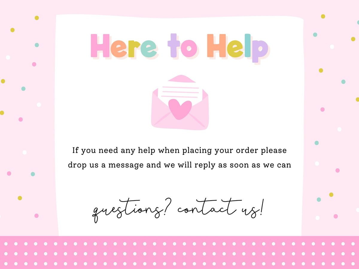Here to help – contact us with any questions about your order
