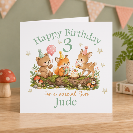Personalised greeting card mockup