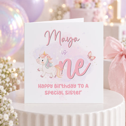 Personalised greeting card mockup