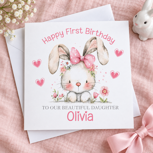 1st Birthday Card – card mockup