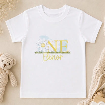 Personalised Baby Girl First Birthday t-shirt