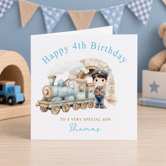 Personalised greeting card mockup