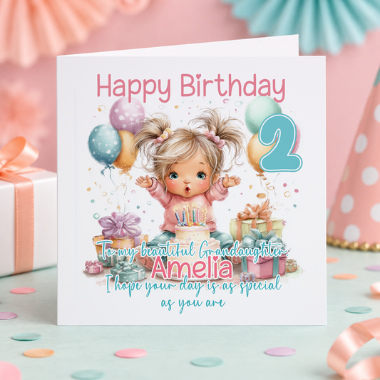 Personalised greeting card mockup