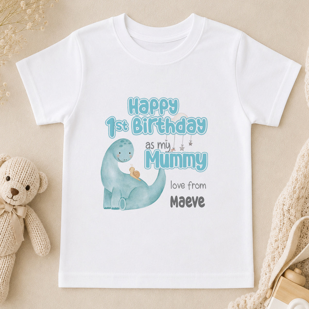 Personalised 1st Birthday as Mummy t-shirt