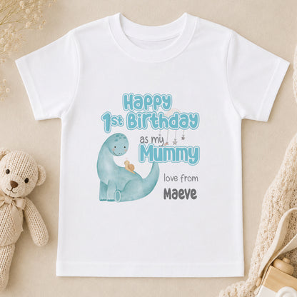Personalised 1st Birthday as Mummy t-shirt