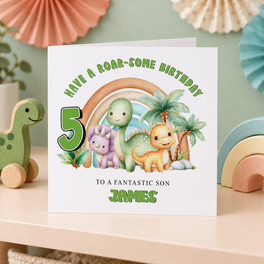 Personalised greeting card mockup