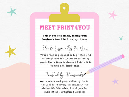 Meet Print4You – a small family-run personalised gift business based in Bromley, Kent