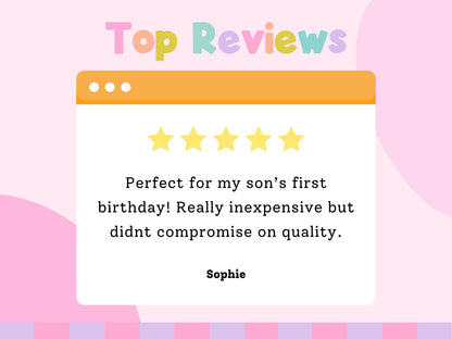 Print4You five star customer review for a personalised birthday outfit