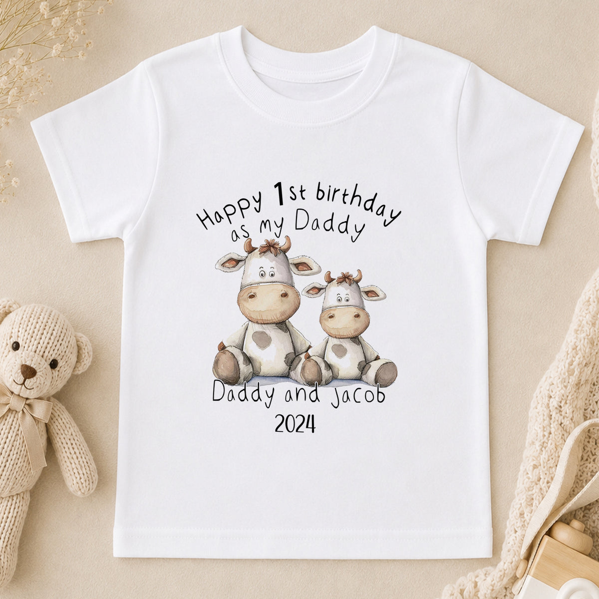 Personalised Happy Birthday Daddy t-shirt
