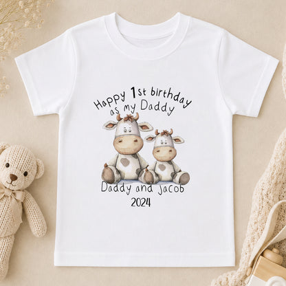 Personalised Happy Birthday Daddy t-shirt
