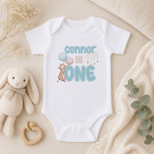 Personalised First Birthday baby vest