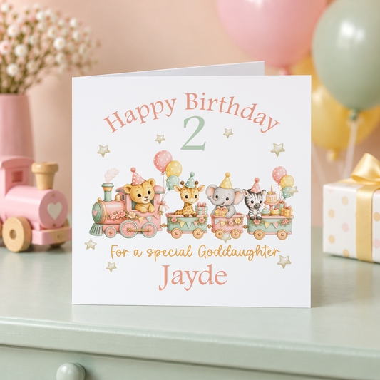 Personalised greeting card mockup