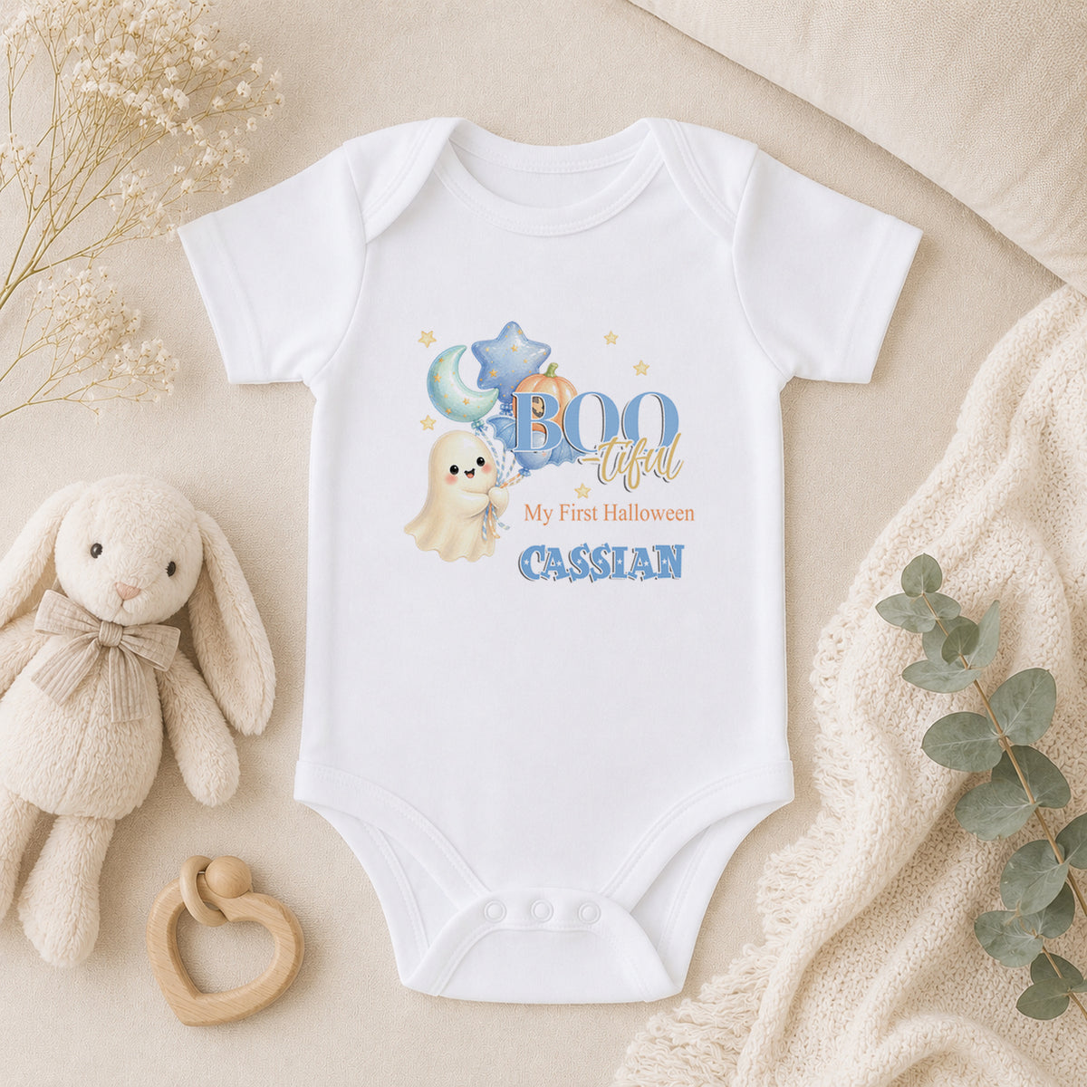 Personalised First Halloween Baby baby vest