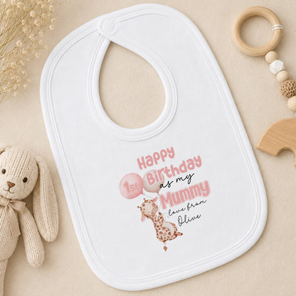 Personalised Happy Birthday Mummy bib