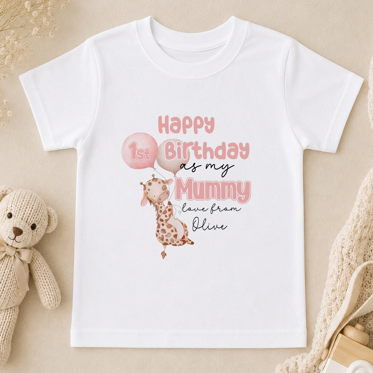 Personalised Happy Birthday Mummy t-shirt