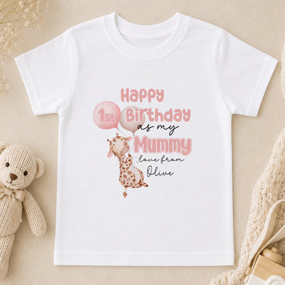 Personalised Happy Birthday Mummy t-shirt
