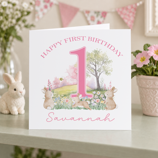 Personalised greeting card mockup