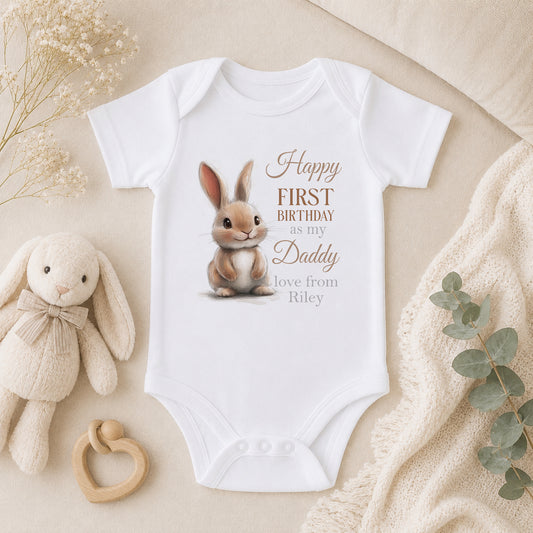 Personalised First Birthday baby vest
