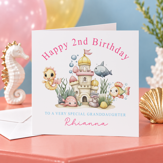 Personalised greeting card mockup