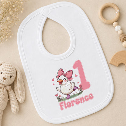 Personalised Silly Goose 1st Birthday bib