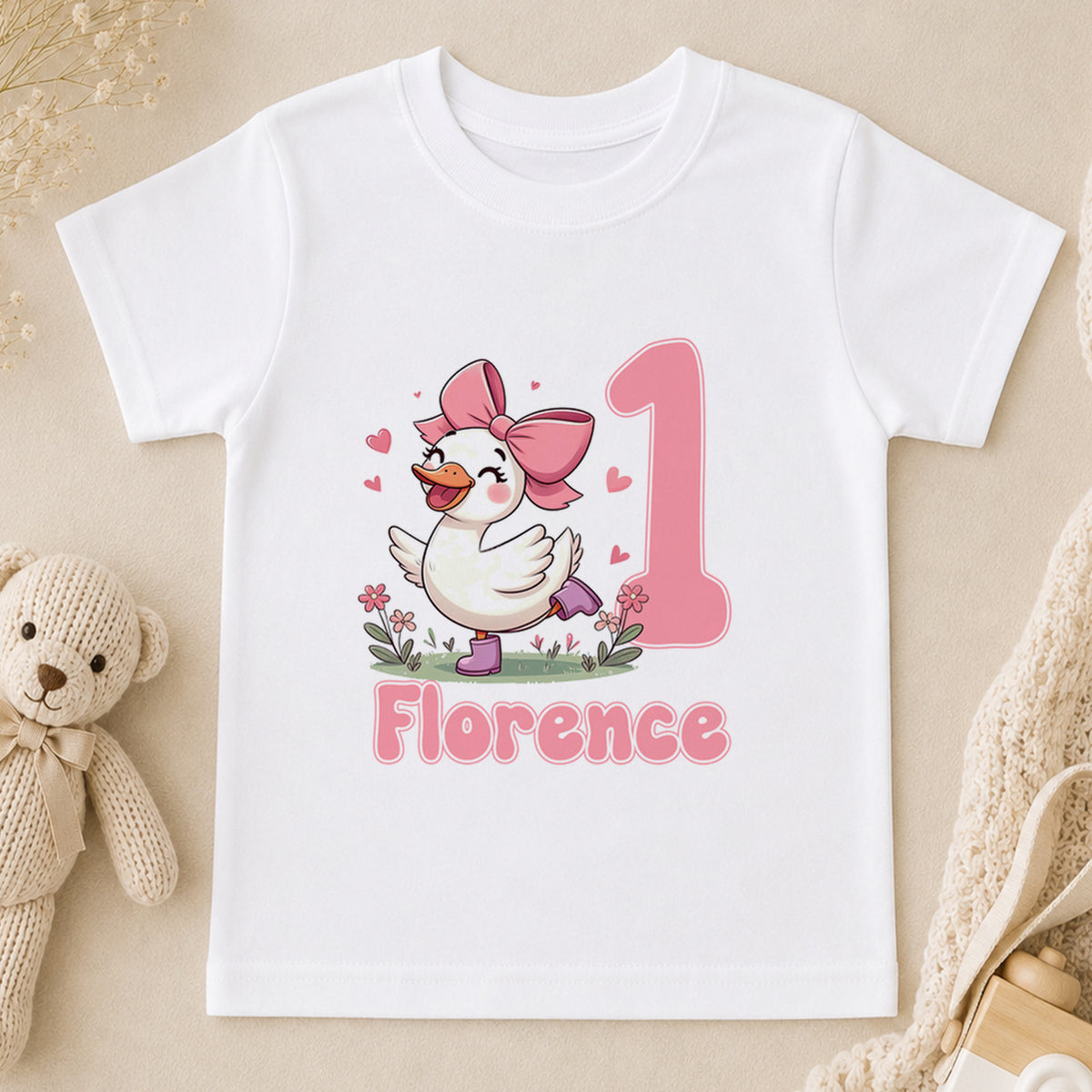Personalised Silly Goose 1st Birthday t-shirt