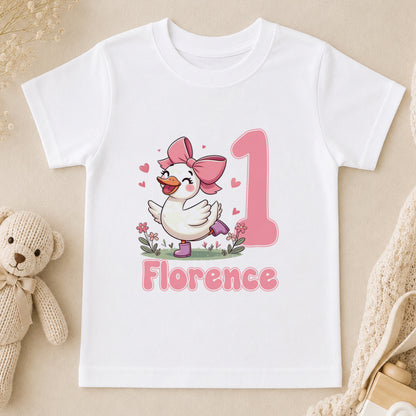 Personalised Silly Goose 1st Birthday t-shirt