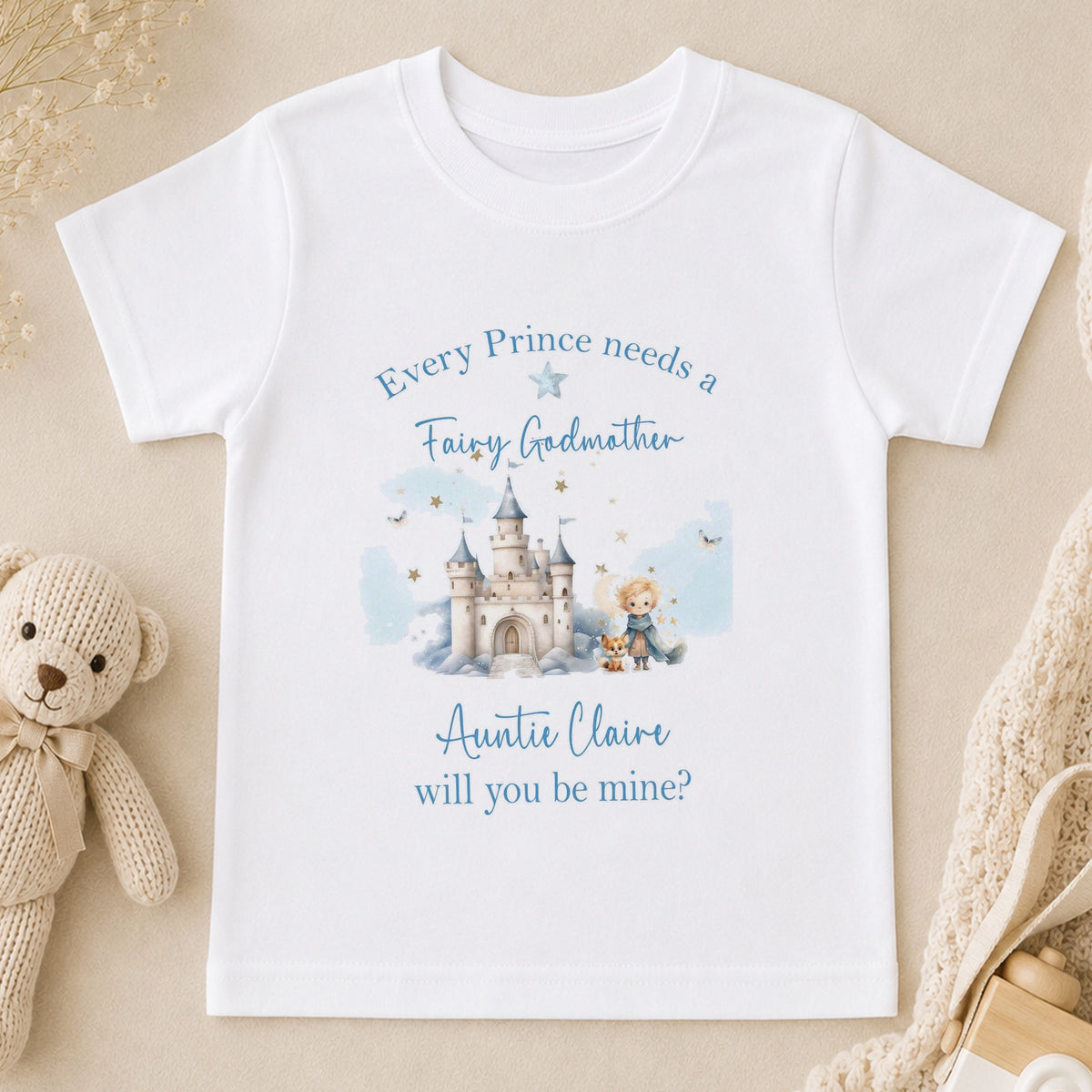 Personalised Will You Be My Godmother? Proposal Vest & t-shirt