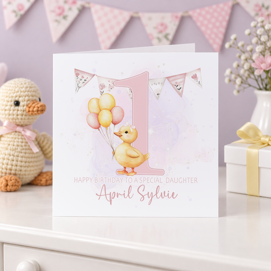 Personalised greeting card mockup