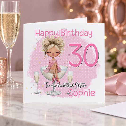 Personalised greeting card mockup