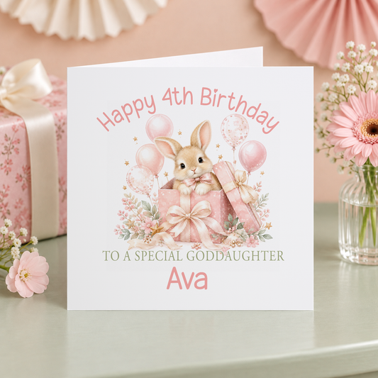 Personalised greeting card mockup