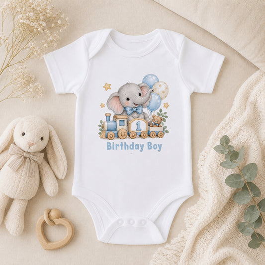 Personalised 1st Birthday Boy baby vest