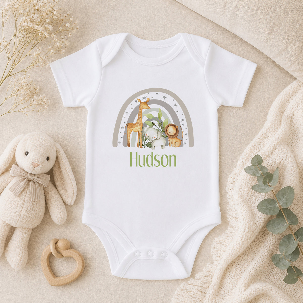 Personalised Welcome Baby Gift baby vest