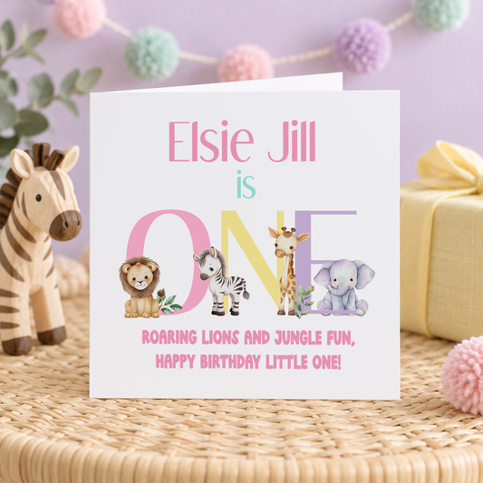 Personalised greeting card mockup