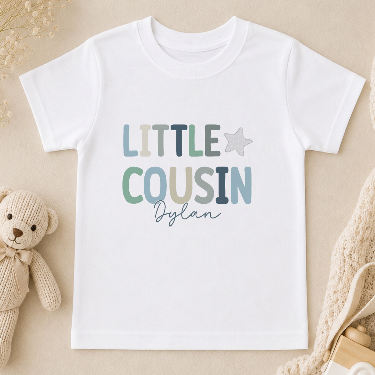 Personalised Little Cousin t-shirt