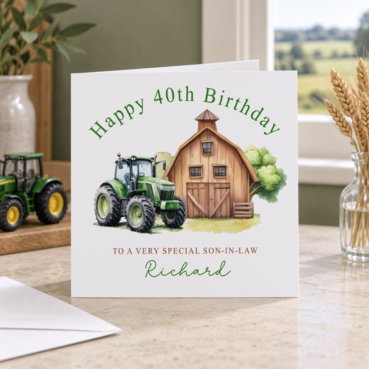 Personalised greeting card mockup