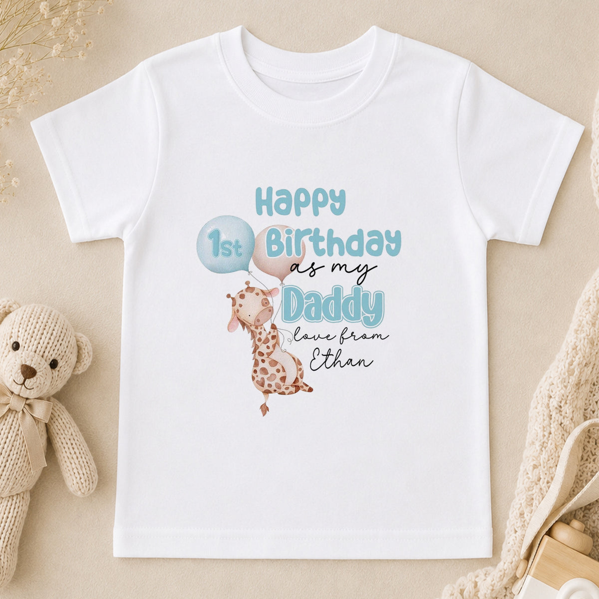 Personalised Happy Birthday Daddy t-shirt