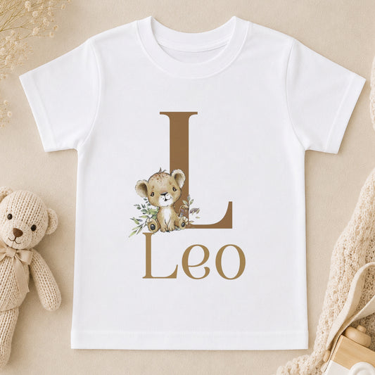 Personalised Little Lion Newborn Gift t-shirt