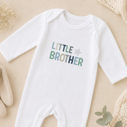 Personalised Little Brother sleepsuit