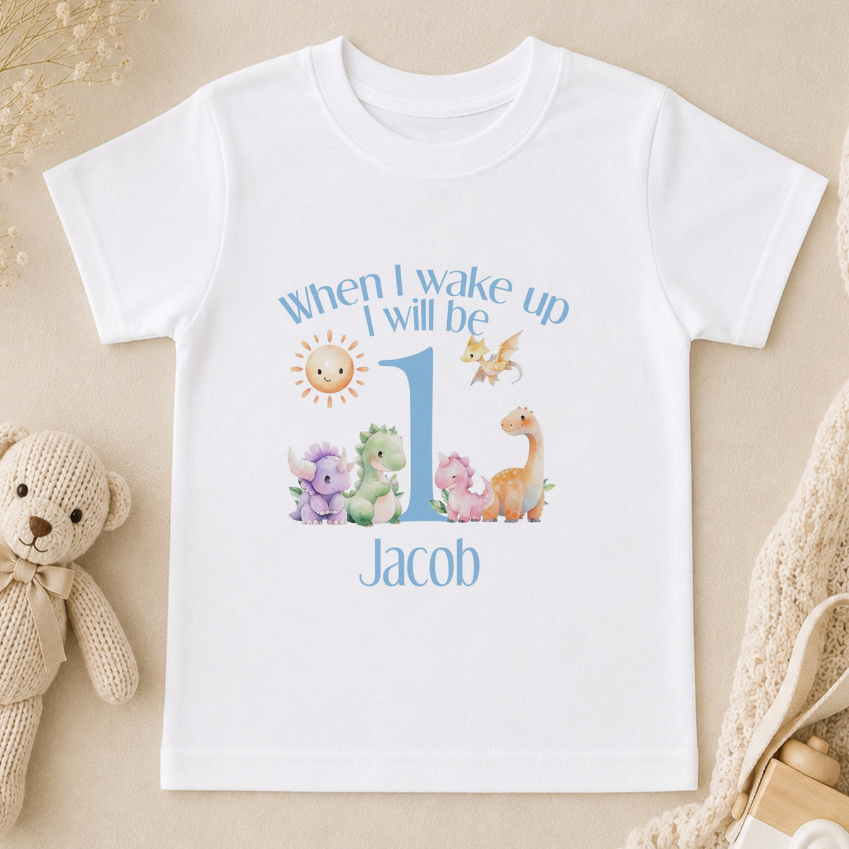 Personalised Blue Striped Pyjamas t-shirt