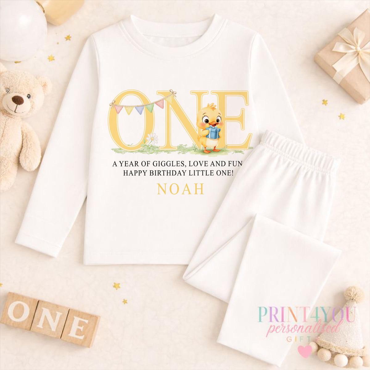 1st Birthday Outfit - Personalised Baby Birthday Vest | Soft Cotton Babywear
