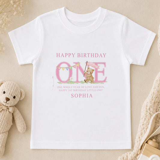 Personalised First Birthday Pyjamas t-shirt