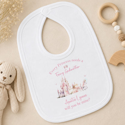 Personalised Godmother Proposal bib