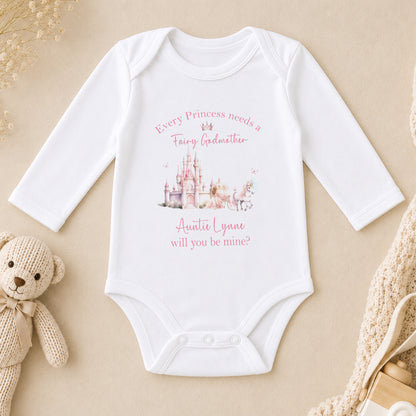 Personalised Godmother Proposal long sleeve vest