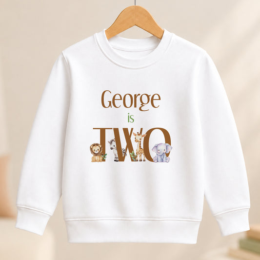 Personalised Into the Jungle for Two jumper