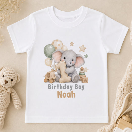 Personalised 1st Birthday Boy t-shirt