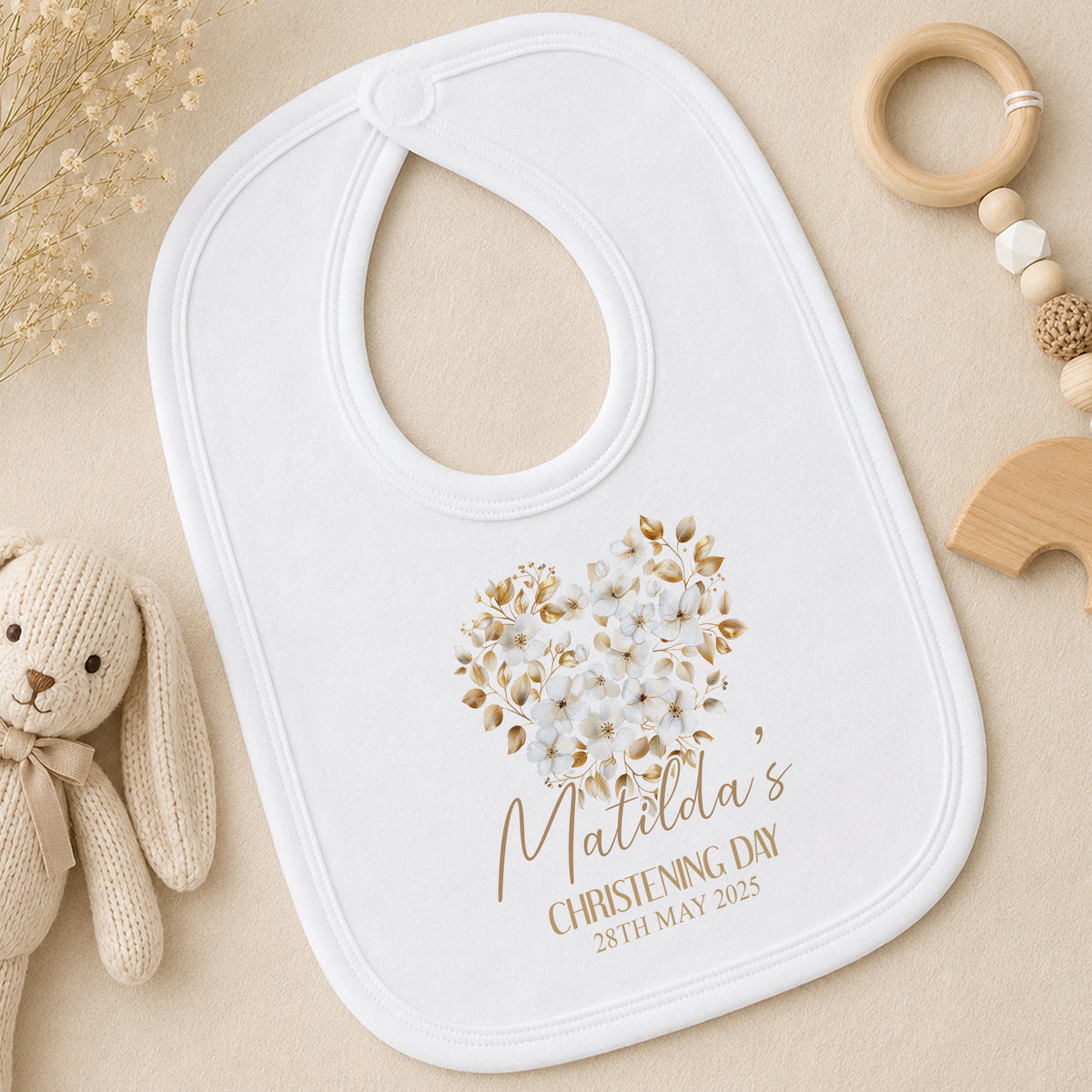 Personalised Christening bib