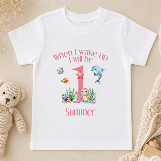 Personalised Under the Sea First Birthday t-shirt