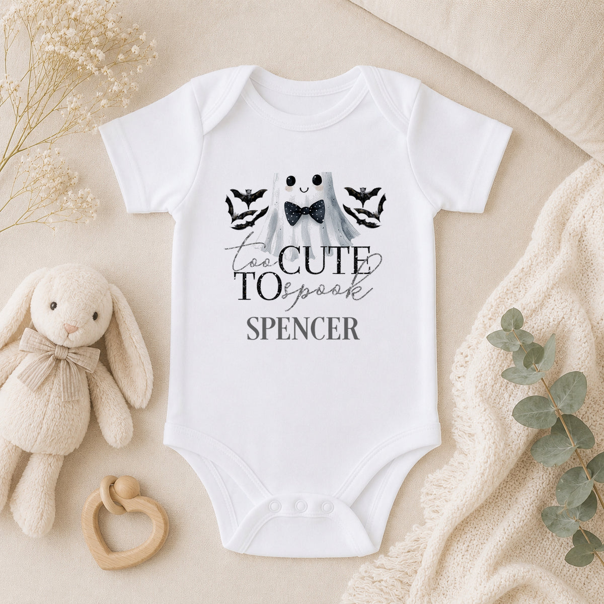 Personalised Babys First Halloween baby vest