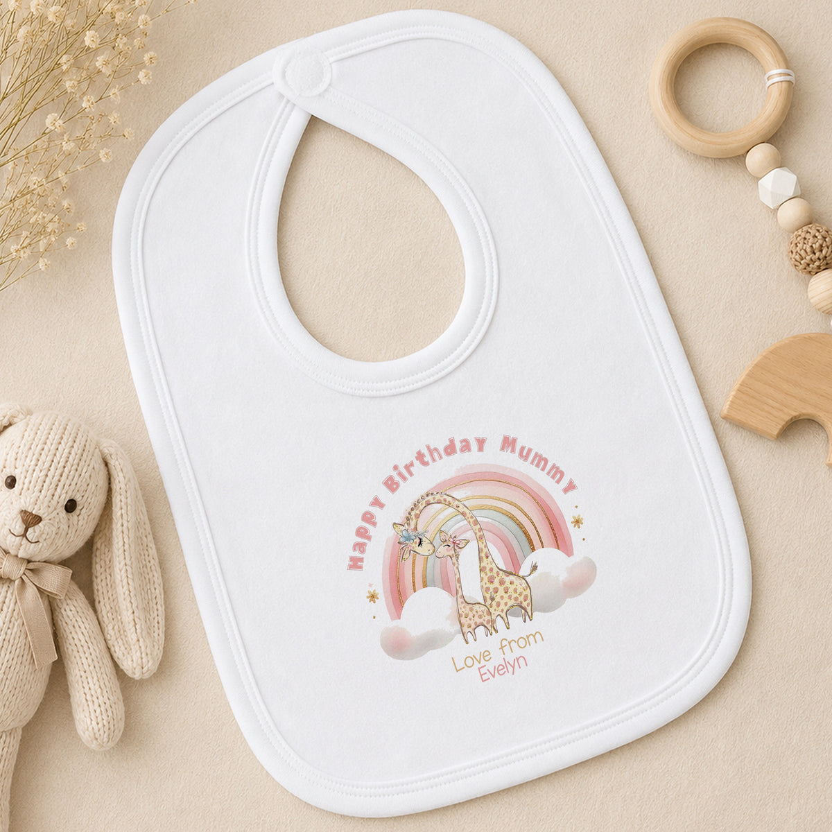 Personalised Mummys First Birthday As A Mum bib