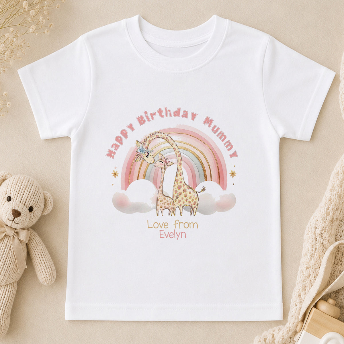 Personalised Mummys First Birthday As A Mum t-shirt